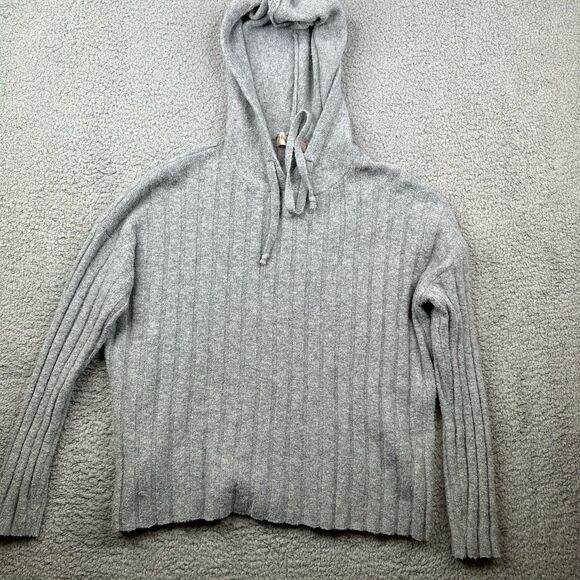 Philosophy by republic gray ribbed cropped Sweater size small - Picture 1 of 7